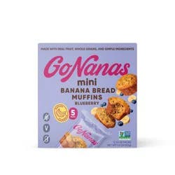 GoNanas Blueberry Banana Bread Mini Muffins - 7.5oz/5ct
