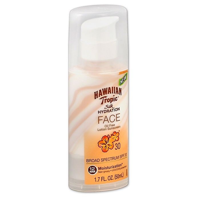 slide 1 of 1, Hawaiian Tropic Silk Hydration Sunscreen Face Lotion - SPF 30, 1.7 oz