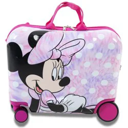 Disney Clubhouse Kids' Hardside Ride On Suitcase - Minnie Mouse