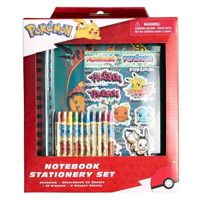 slide 1 of 4, Pokemon Notebook Stationery Set, 1 ct