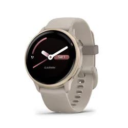 Garmin Vivoactive 6 Smartwatch - Soft Gold with French Gray Band