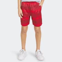 Champion Boys' Diamond Print Mesh Shorts - Red S