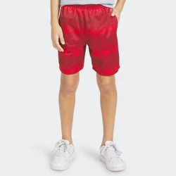 Champion Boys' Diamond Print Mesh Shorts - Red XL