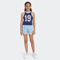 Champion Girls' Track Shorts - Light Blue S