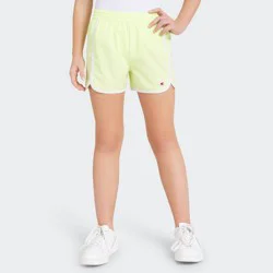 Champion Girls' Track Shorts - Lemon Yellow M