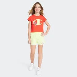 Champion Girls' Graphic Baby T-Shirt - Red XL