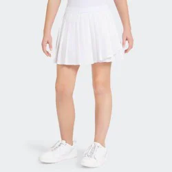 Champion Girls' Pleated Skort - Bright White M