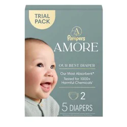 Amore by Pampers Diapers Trial Pack - Size 2 - 5ct