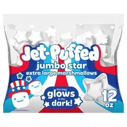Jet-Puffed Jumbo White Star Marshmallows - 12oz
