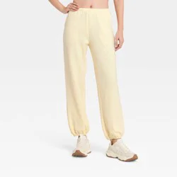 Women's Modal Jogger Sweatpants - All In Motion™ Light Yellow M
