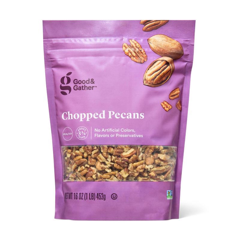 slide 1 of 4, Chopped Pecans - 16oz - Good & Gather™, 16 oz