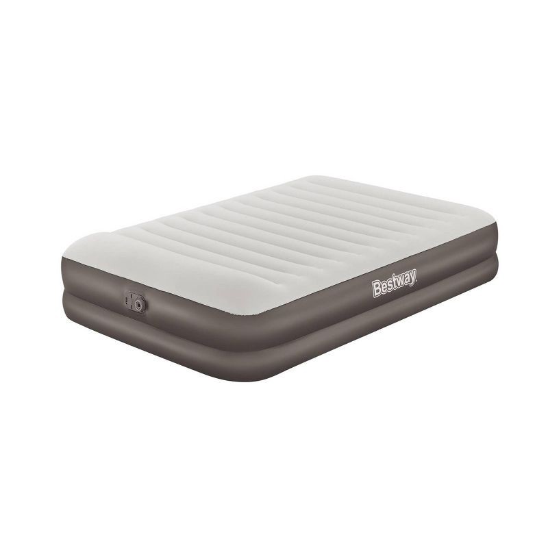 slide 1 of 15, Bestway 18" Queen Tritech Air Mattress Built-in AC Pump, 1 ct