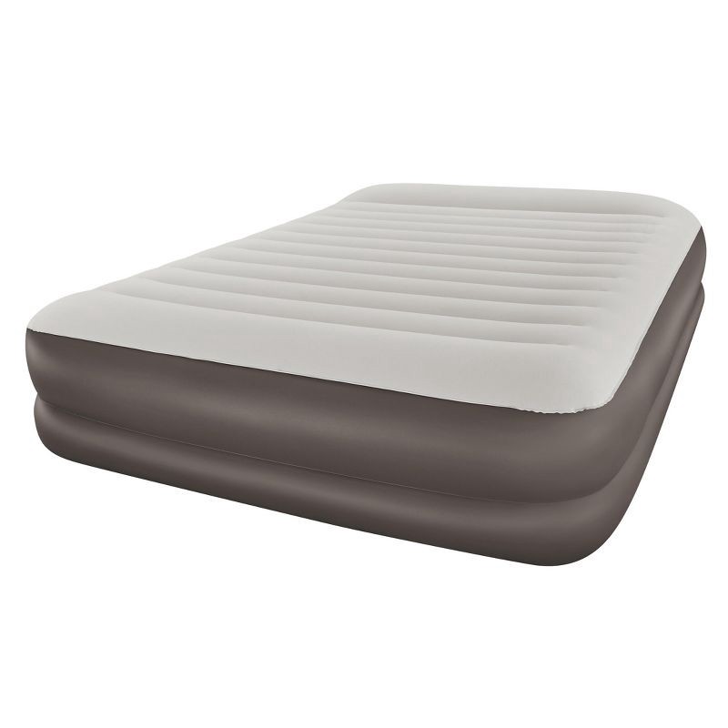 slide 1 of 6, Bestway 18" Queen Air Mattress Built-in AC Pump, 1 ct