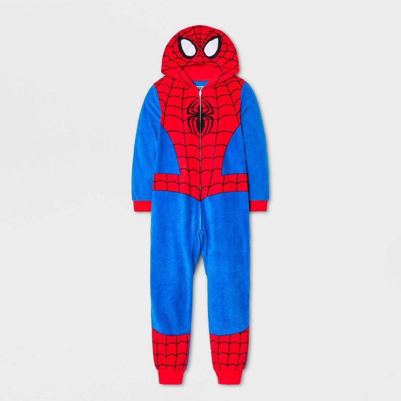 slide 1 of 4, Boys' Spider-Man Union Suit - Red L, 1 ct