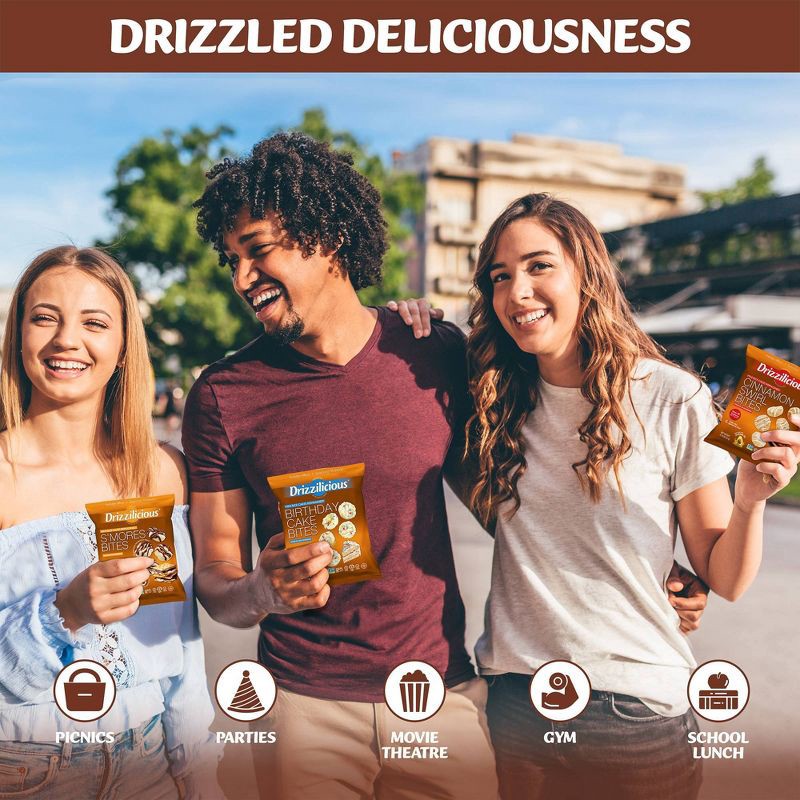 slide 4 of 5, Drizzilicious Drizzled Mini Rice Cake Variety Pack - 11.1oz/15ct, 11.1 oz, 15 ct