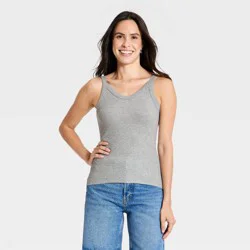 Women's Vintage Cami Tank Top - Universal Thread™ Heather Gray S