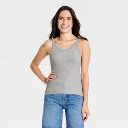 Women's Vintage Cami Tank Top - Universal Thread™ Heather Gray S