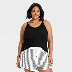 Women's Vintage Cami Tank Top - Universal Thread™ Black XXL