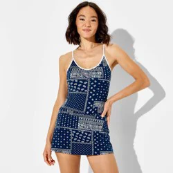 Women's ButterBliss Cami - Wild Fable™ Navy Blue Paisley XXS