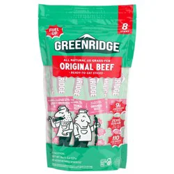 Greenridge Original Beef Meat Sticks Multipack - 9g Protein - 8oz