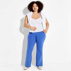 Women's ButterBliss High-Waisted Flare Leggings - Wild Fable™ Light Blue XXL