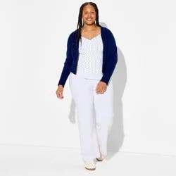 Women's Soft Cotton Low-Rise Straight Leg Pull-On Pants - Wild Fable™ Heather Gray XXL