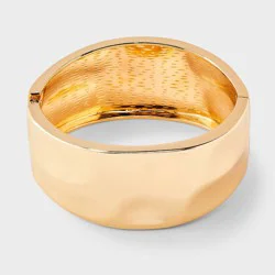 Textured Hinge Cuff Bracelet - A New Day™ Gold