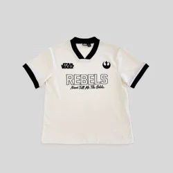 Men's Star Wars Rebels Never Tell Me The Odds Short Sleeve V-Neck Sweater Jersey - Cream M