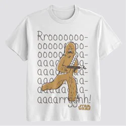 Men's Star Wars Chewbacca Short Sleeve Graphic T-Shirt - White L