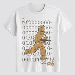 Men's Star Wars Chewbacca Short Sleeve Graphic T-Shirt - White L