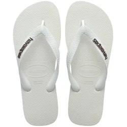 Havaianas Women's Logo Flip Sandals - White 7-8