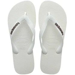 Havaianas Women's Logo Flip Sandals - White 7-8