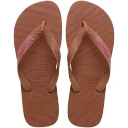 Havaianas Women's Logo Flip Sandals - Light Brown 7-8