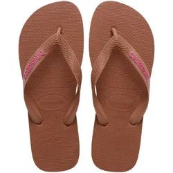 Havaianas Women's Logo Flip Sandals - Light Brown 7-8