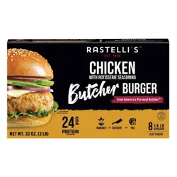 Rastelli's Est. 1976 Rastelli's Rotisserie Chicken Butcher Burger - Frozen - 2lbs/6ct
