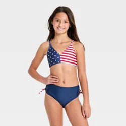 Girls' Americana Flag Bikini Set - art class™ XL