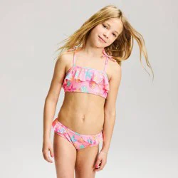 Girls' Starfish and Seashells Bikini Set - Cat & Jack™ Pink XL
