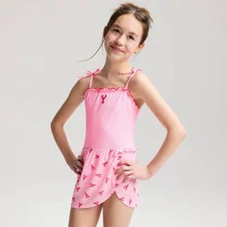 Girls' Lobster Gingham One Piece Swimsuit - Cat & Jack™ Pink XL