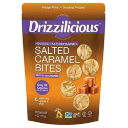 Drizzilicious Salted Caramel Drizzled Mini Rice Cake - 4oz