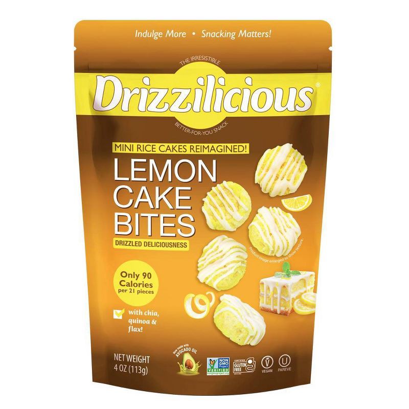 slide 1 of 5, Drizzilicious Lemon Drizzled Mini Rice Cake - 4oz, 4 oz