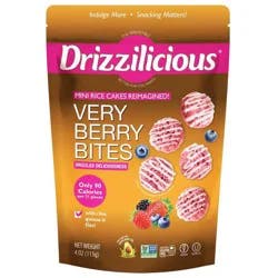 Drizzilicious Very Berry Drizzled Mini Rice Cakes - 4oz