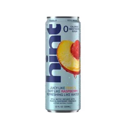 hint Peach Raspberry Flavoured Still Water - 12 fl oz Can