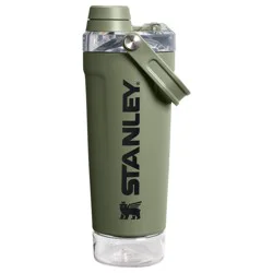 Stanley 20oz Stainless Steel Activate Shaker Bottle - Dried Pine