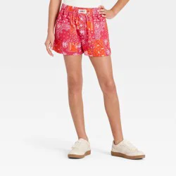 Girls' 4th of July Disney Toy Story Jessie Bandana Printed Boxer Shorts - Red L