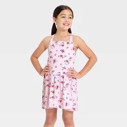 Girls' Sanrio Hello Kitty and Friends Sailor Floral Athletic Dress - Pink XS