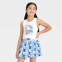 Girls' Hello Kitty "Beyond the Horizon" Active Tank Top - Ivory S
