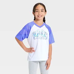 Girls' KPop Demon Hunters Short Sleeve Soccer Jersey - Purple M