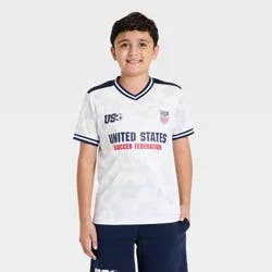 Boys' United States Soccer Federation Short Sleeve Jersey - White XL