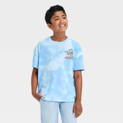 Boys' Minecraft Short Sleeve Graphic T-Shirt - Blue M
