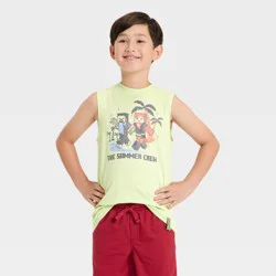 Boys' Minecraft "The Summer Crew" Tank Top - Lime Green L